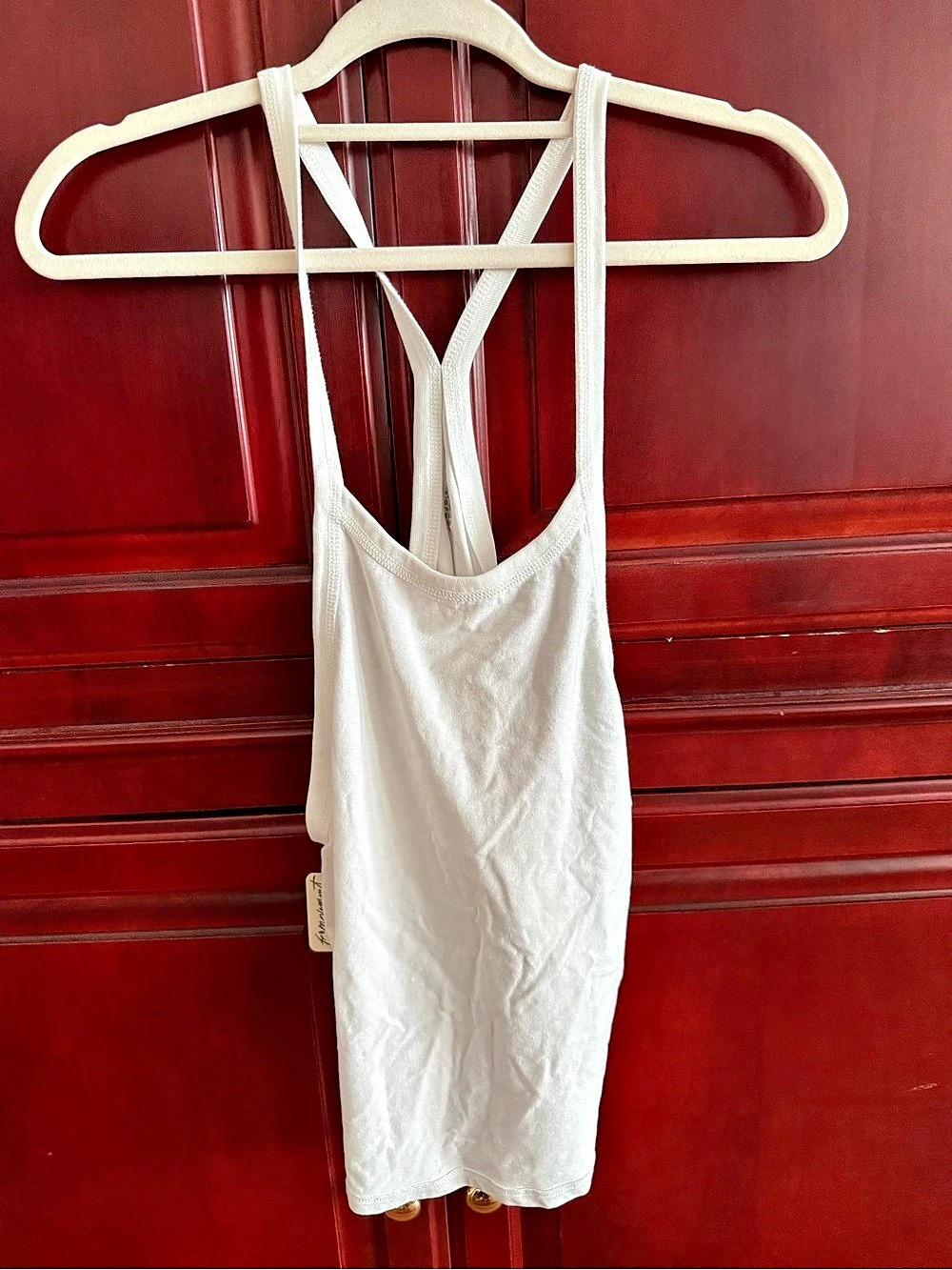 Free People 8612 White Tank Top Size Medium NWT